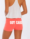 "Got Cake" Shorts (Coral)